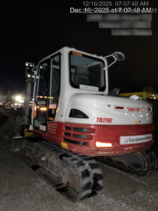 2020 Takeuchi TB290C Cab/Heat/Air, Rubber Tracks, Manual TAG QC