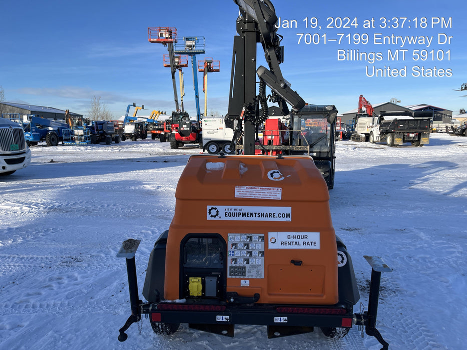 2023 Generac MLT2 Diesel, Flex Switch 120V Input, Powerzone Controller, (4) 320W LED Lights, 4kW Generator, 39.9 Gal Fuel Tank, 2" Ball, T3