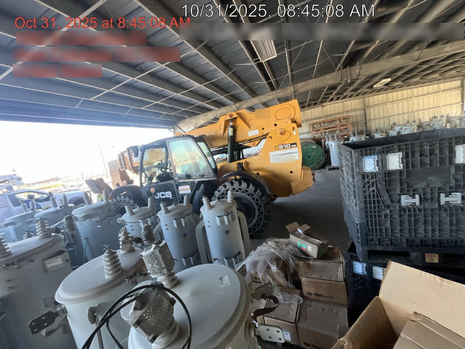 2018 JCB 510-56 JCB 510-56 Telehandler 74 HP w/CAB/HVAC, Beacon, Worklights, Aux Hydraulics, Solid Tires, 60" Carriage/Forks