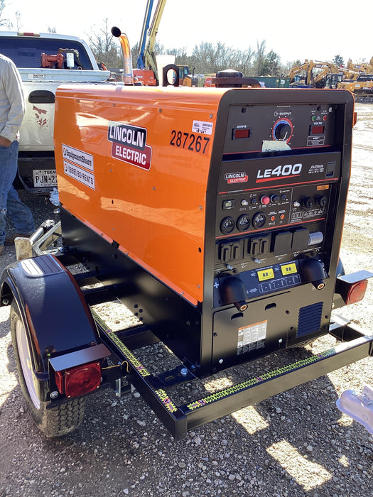 2023 Lincoln Electric LE400 Kubota V1505, Trlr, Cable Rack, Light Kit, ES Decals, T3