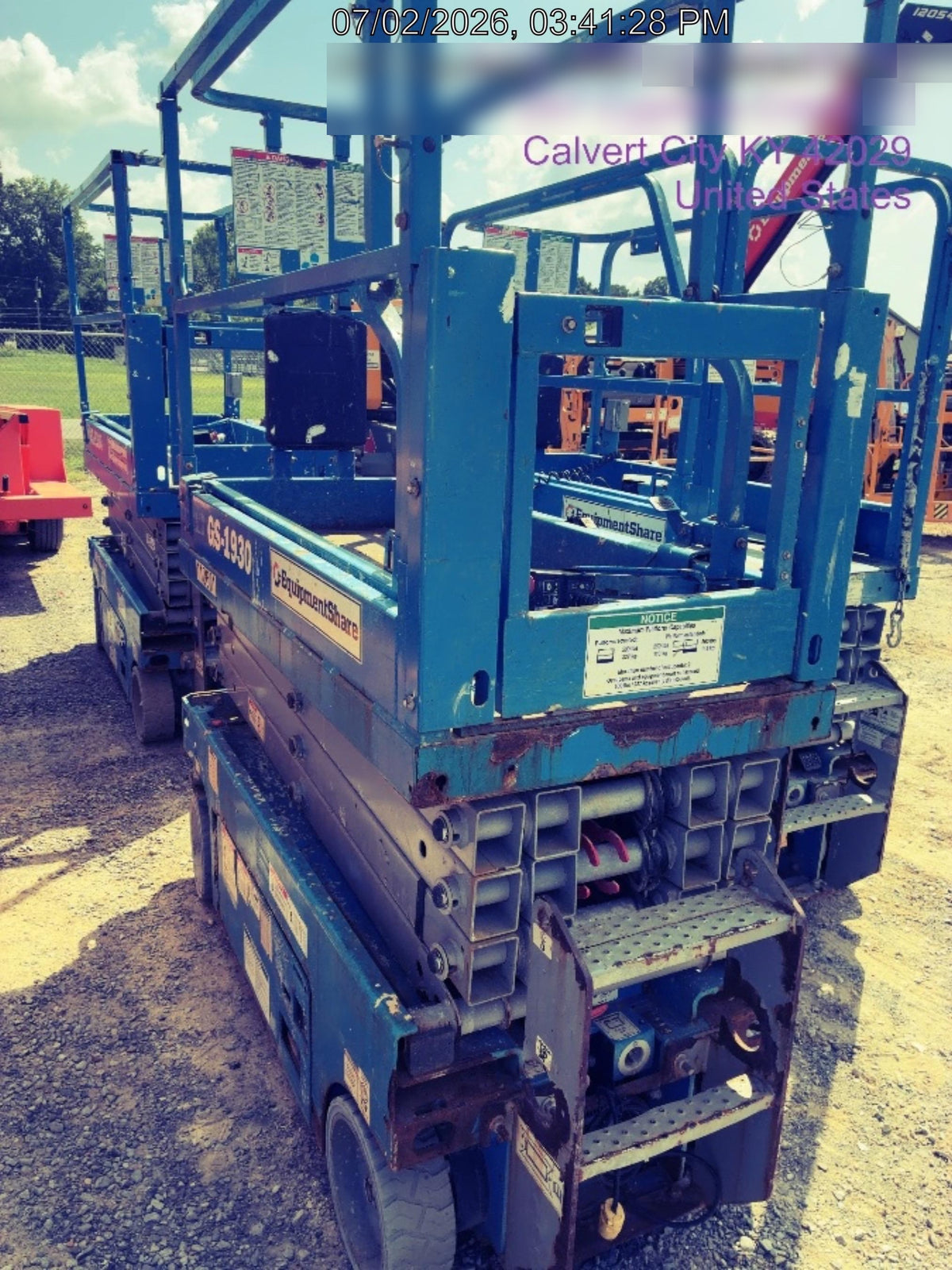 2020 Genie GS-1930 Solid Non Marking Tires, Beacon, Folding rails with half height swing gate