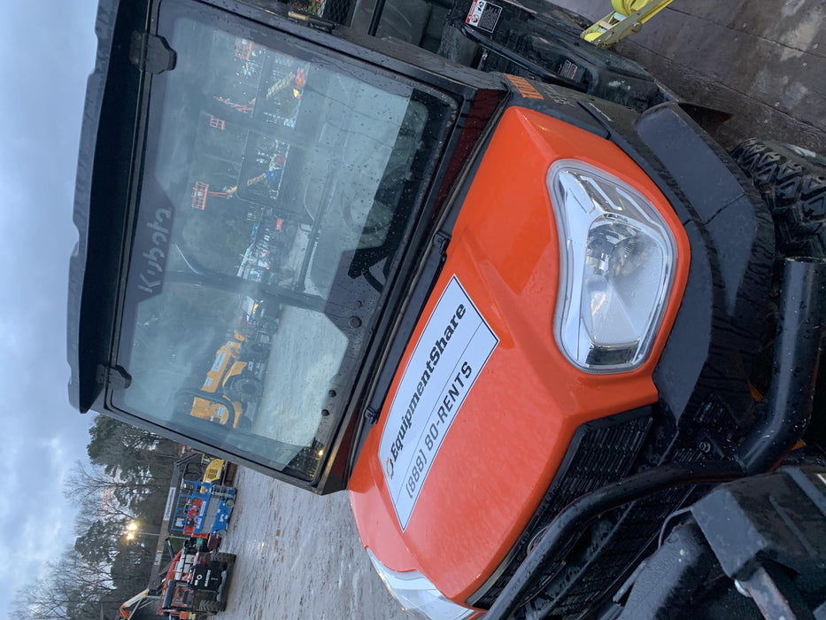 Kubota RTV-X1140W-H 4WD, LED Strobe, Windshield Acrylic Clear, Plastic Canopy, Wire Harness Kit, Backup Alarm