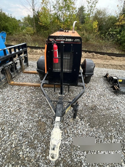 2021 Lincoln Electric Vantage 322 Vantage 322 Ready Pak 3 w/ Decals, ORANGE (includes trailer, cable rack, fender light kit) NO Telematics