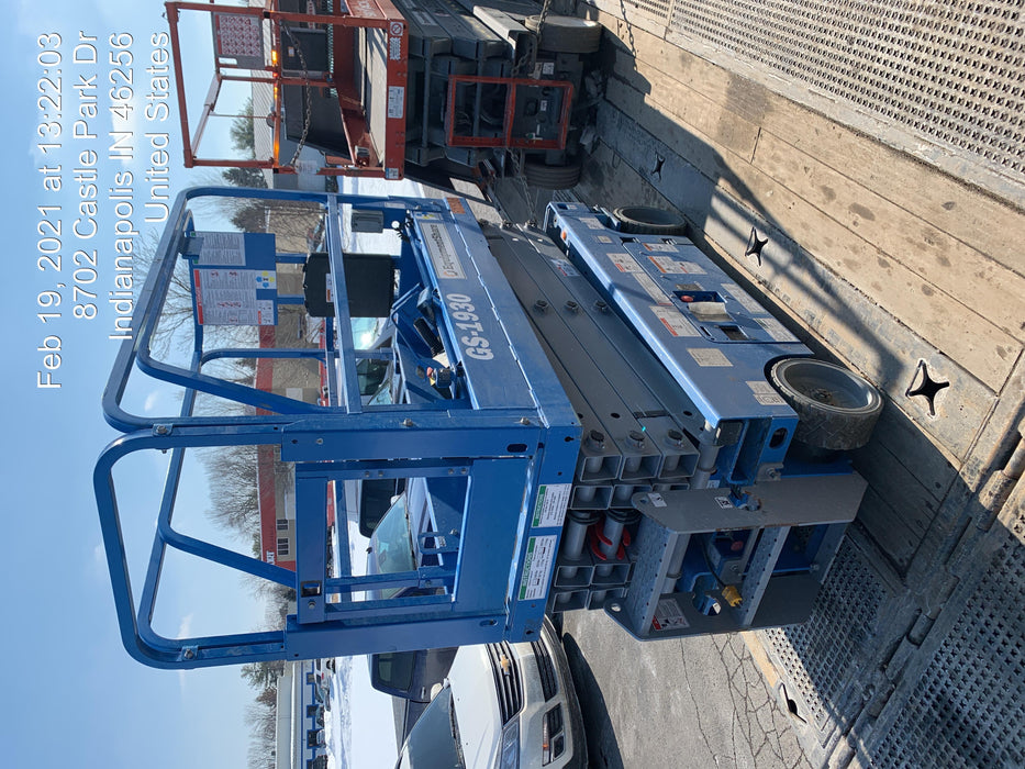 2020 Genie GS-1930 Solid Non Marking Tires, Beacon, Folding rails with half height swing gate