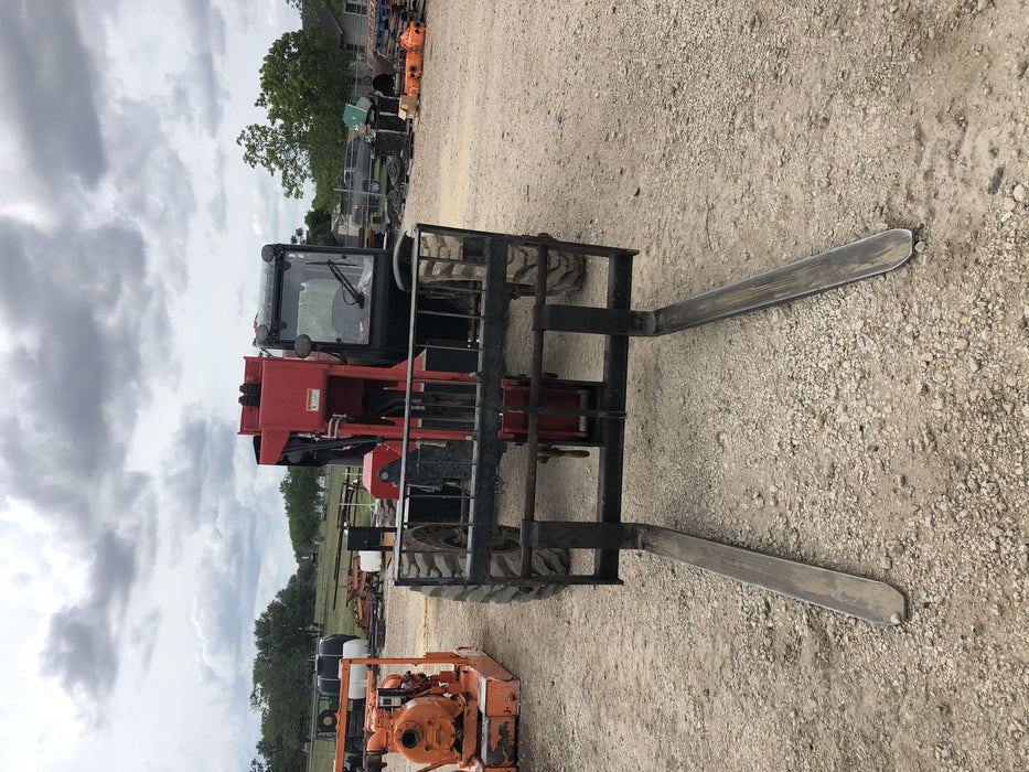 2019 Manitou MTA8044 74hp T4F, Cab/Heat/Air, Cab and Boom LED work lights, Auxiliary Hydraulics, Solid Tires, Amber strobe, Lift Hook 66" Carriage, 60" Forks