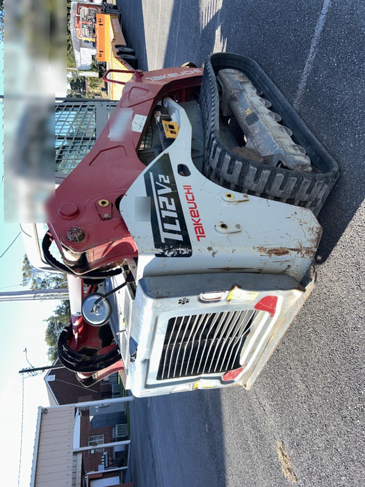 2018 Takeuchi TL12V2C Takeuchi TL12V2C Cab Skid Steer Track Loader, 80" HD dirt bucket with 9 teeth
