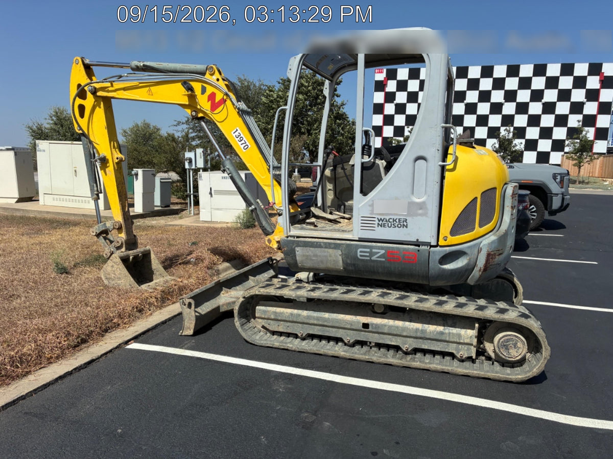 2018 Wacker Neuson EZ53 EZ53 12K Track Excavator, TRK,LGD,CNPY,PC, TRK,LGD,CNPY,PC, Manual QC, Hydraulic Thumb, Buckets: 24" , 18"