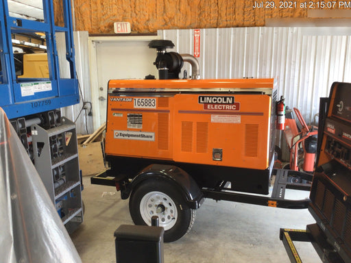 2021 Lincoln Electric Vantage 549X Ready Pak 3, ORANGE (includes trailer, cable rack, fender light kit)