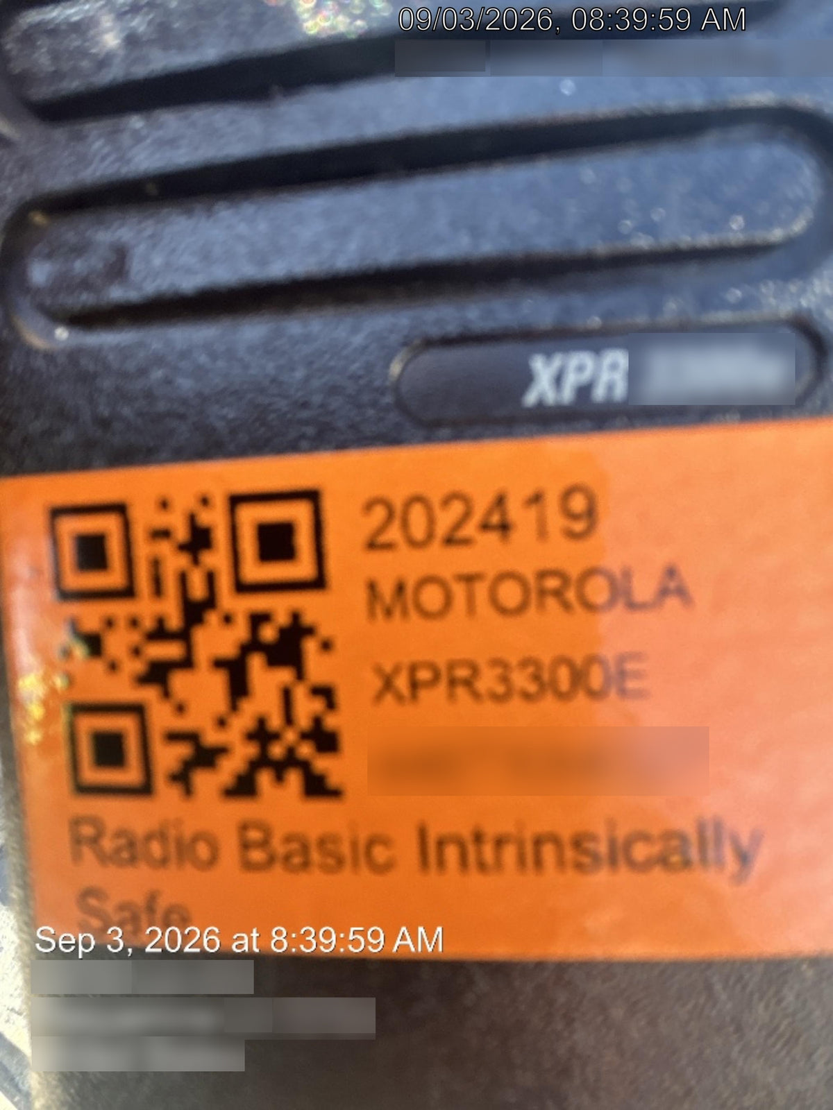 2022 MOTOROLA XPR3300E