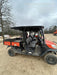 2022 Kubota RTV-X1140W-H Plastic Canopy, Windshield Acrylic Clear, LED Strobe Light, Wire Harness Kit, Back up Alarm