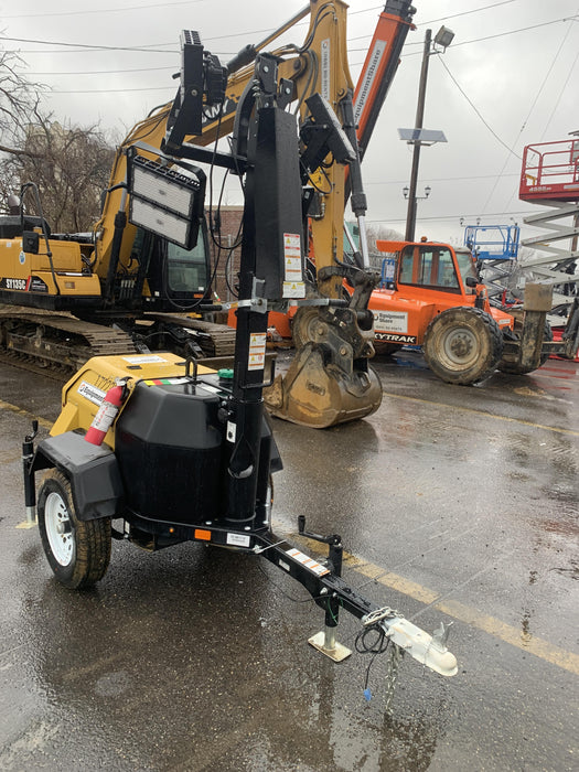 2021 Allmand NLV3GR (4) LED Light Fixture 350W, 23' Vertical Mast, 3kW Prime, Towable, Deep Sea L401, Leveling Jacks, Yanmar T4F 5.8hp