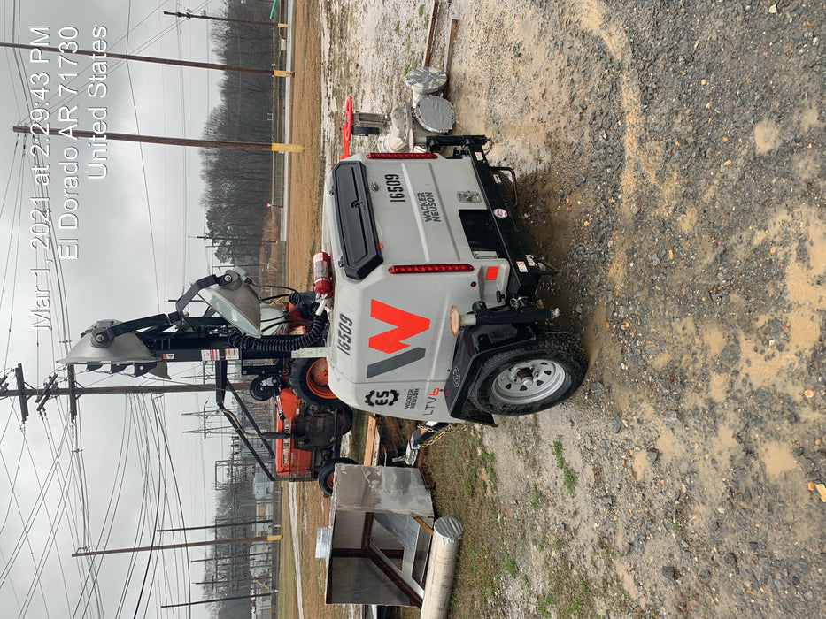 2018 Wacker Neuson LTV6L-MH Wacker Neuson LTV6L Mobile Light Tower w/Fuel Level Sensor Installed