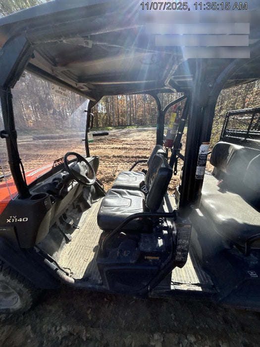2021 Kubota RTV-X1140W-H Plastic Canopy, Windshield Acrylic Clear, LED Strobe Light, Wire Harness Kit, Back up Alarm