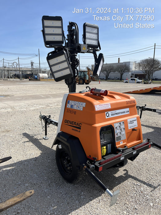 2023 Generac MLT2 Diesel, Flex Switch 120V Input, Powerzone Controller, 
(4) 320W LED Lights, 4kW Generator, 39.9 Gal Fuel Tank, 2" Ball, T3