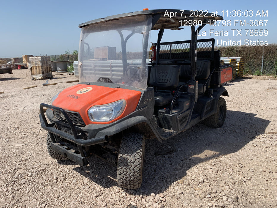 2021 Kubota RTV-X1140W-H Plastic Canopy, Windshield Acrylic Clear, LED Strobe Light, Wire Harness Kit, Back up Alarm