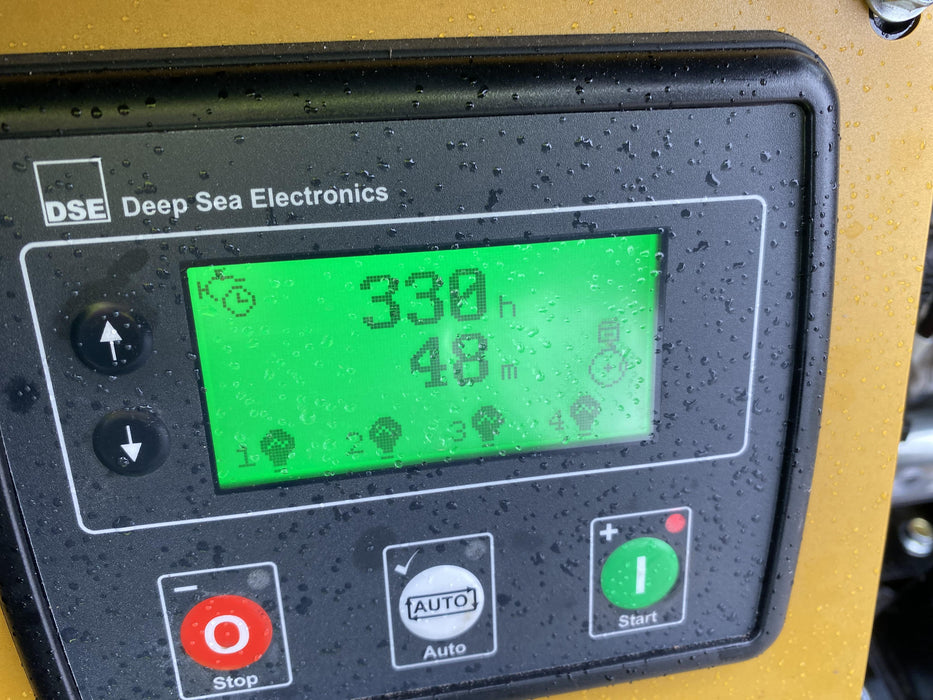 2022 Allmand NLV3GR (4) LED Light Fixture 350W, 23' Vertical Mast, 3kW Prime, Towable, Deep Sea L401, Leveling Jacks, Yanmar T4F 5.8hp