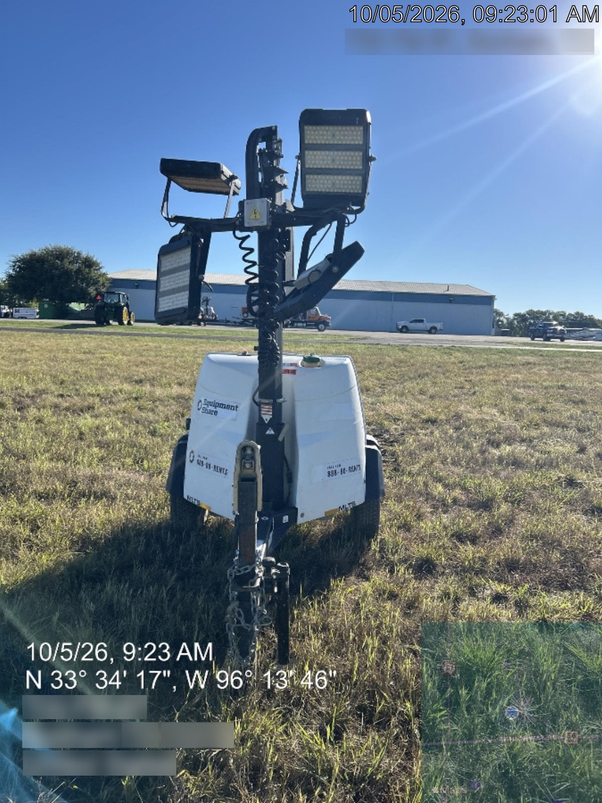 2024 Generac MLT2 Diesel, Flex Switch 120V Input, Powerzone Controller, 
(4) 320W LED Lights, 4kW Generator, 39.9 Gal Fuel Tank, 2" Ball, T3