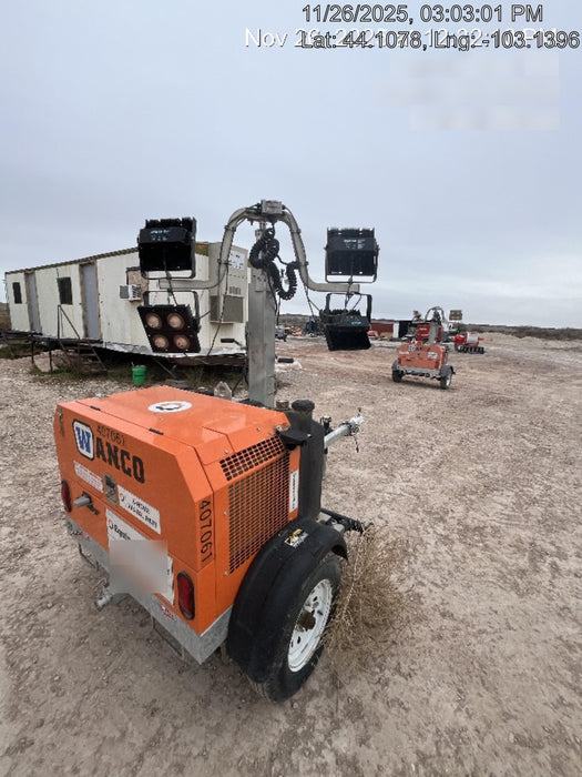 2024 Wanco WLTT-4MM4K Diesel, Deep Sea Controller, Shore Power Plug, Auto Start, (4) 350W LED Floodlights, 4kW Generator, 60 Gal Fuel Tank, 2" Ball, T3