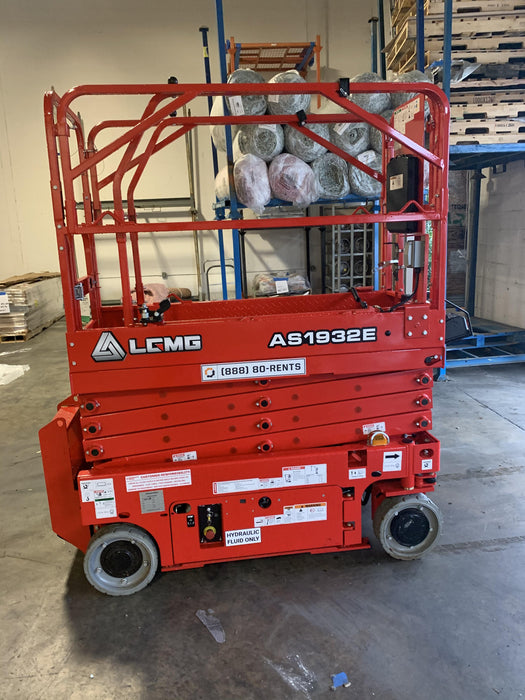 2021 Lgmg AS1932E Electric Drive, Solid Non Marking Tires, Dual Beacons