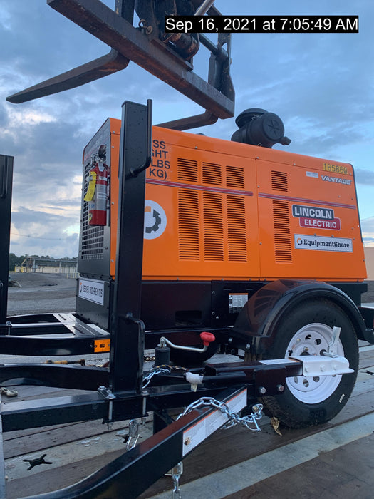 2021 Lincoln Electric Vantage 549X Ready Pak 3, ORANGE (includes trailer, cable rack, fender light kit)