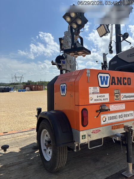 2024 Wanco WLTT-4MM4K Diesel, Deep Sea Controller, Shore Power Plug, Auto Start, (4) 350W LED Floodlights, 4kW Generator, 60 Gal Fuel Tank, 2" Ball, T3