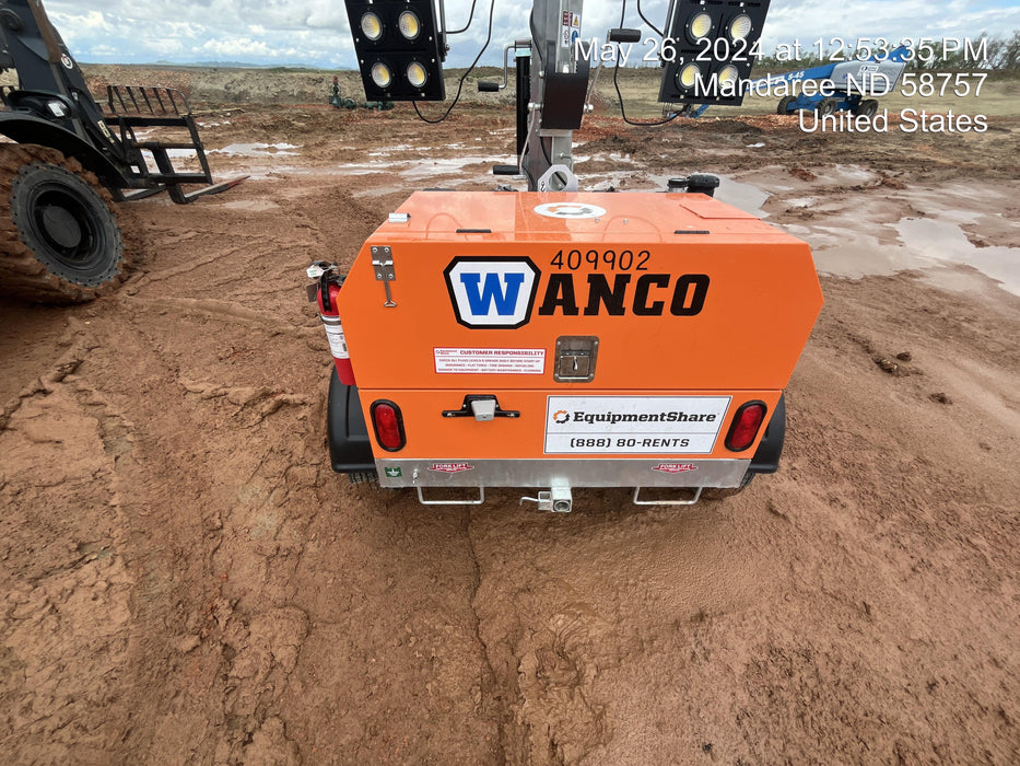 2024 Wanco WLTT-4MM4K Diesel, Deep Sea Controller, Shore Power Plug, Auto Start, (4) 350W LED Floodlights, 4kW Generator, 60 Gal Fuel Tank, 2" Ball, T3