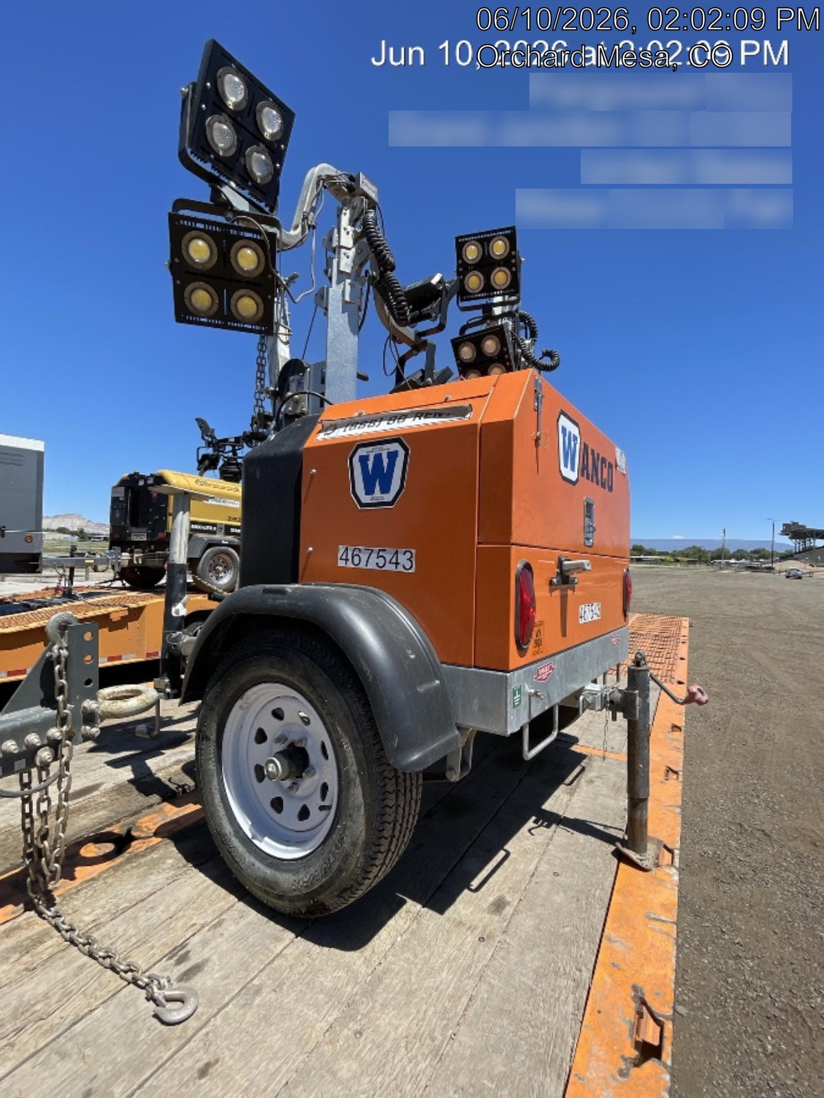 2024 Wanco WLTT-4MM4K Diesel, Deep Sea Controller, Shore Power Plug, Auto Start, (4) 350W LED Floodlights, 4kW Generator, 60 Gal Fuel Tank, 2" Ball, T3