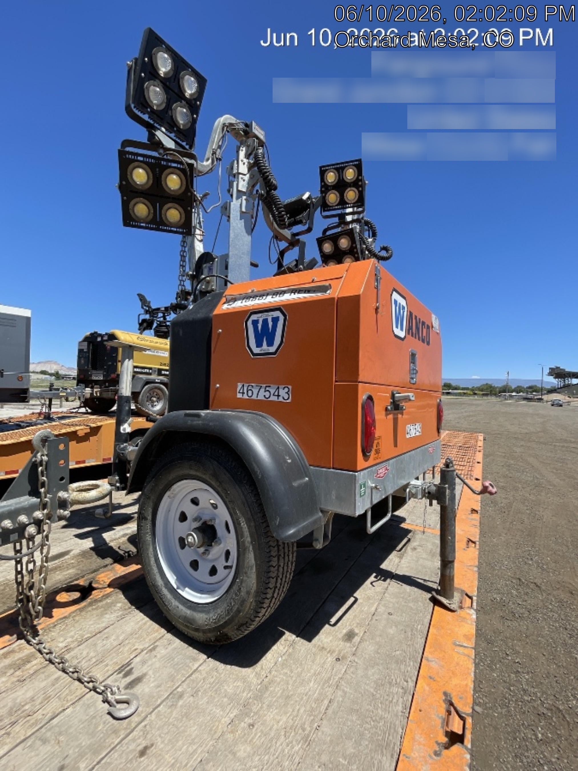 2024 Wanco WLTT-4MM4K Diesel, Deep Sea Controller, Shore Power Plug, Auto Start, (4) 350W LED Floodlights, 4kW Generator, 60 Gal Fuel Tank, 2" Ball, T3