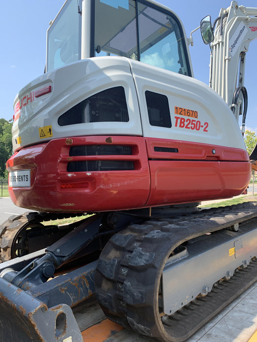 2020 Takeuchi TB250-2C Cab/Heat/Air, Rubber Tracks, Manual TAG QC
