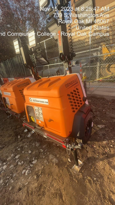 2023 Generac MLT2 Diesel, Flex Switch 120V Input, Powerzone Controller, 
(4) 320W LED Lights, 4kW Generator, 39.9 Gal Fuel Tank, 2" Ball, T3