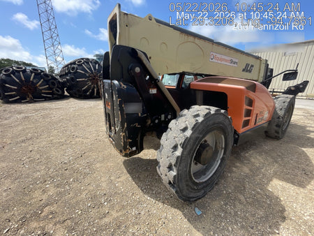 2019 JLG 1255 JLG 1255 T4F w/Full Cab, HVAC, Solid Tires, Work Lights/Beacon, 60" Carriage/Forks