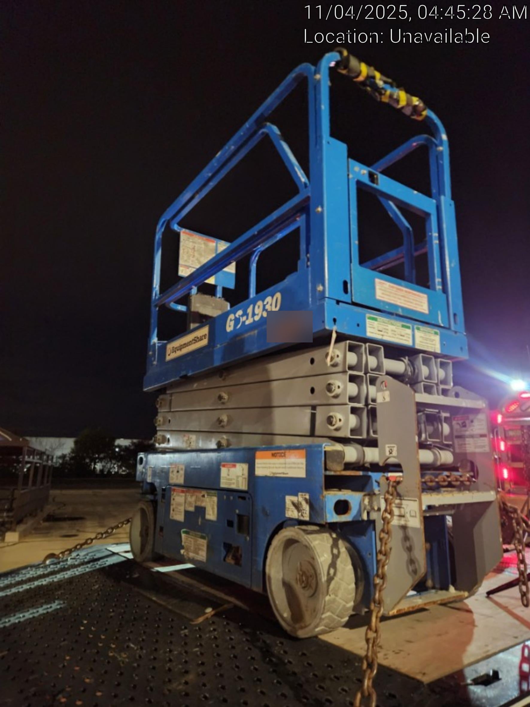 2020 Genie GS-1930 Solid Non Marking Tires, Beacon, Folding rails with half height swing gate
