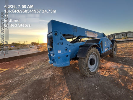 2018 Genie GTH-844 Genie GTH-844D w/Open ROPS, FF Tires, Work Light/Beacon, 60" Carriage and Forks