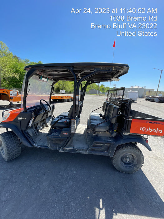 2021 Kubota RTV-X1140W-H Plastic Canopy, Windshield Acrylic Clear, LED Strobe Light, Wire Harness Kit, Back up Alarm