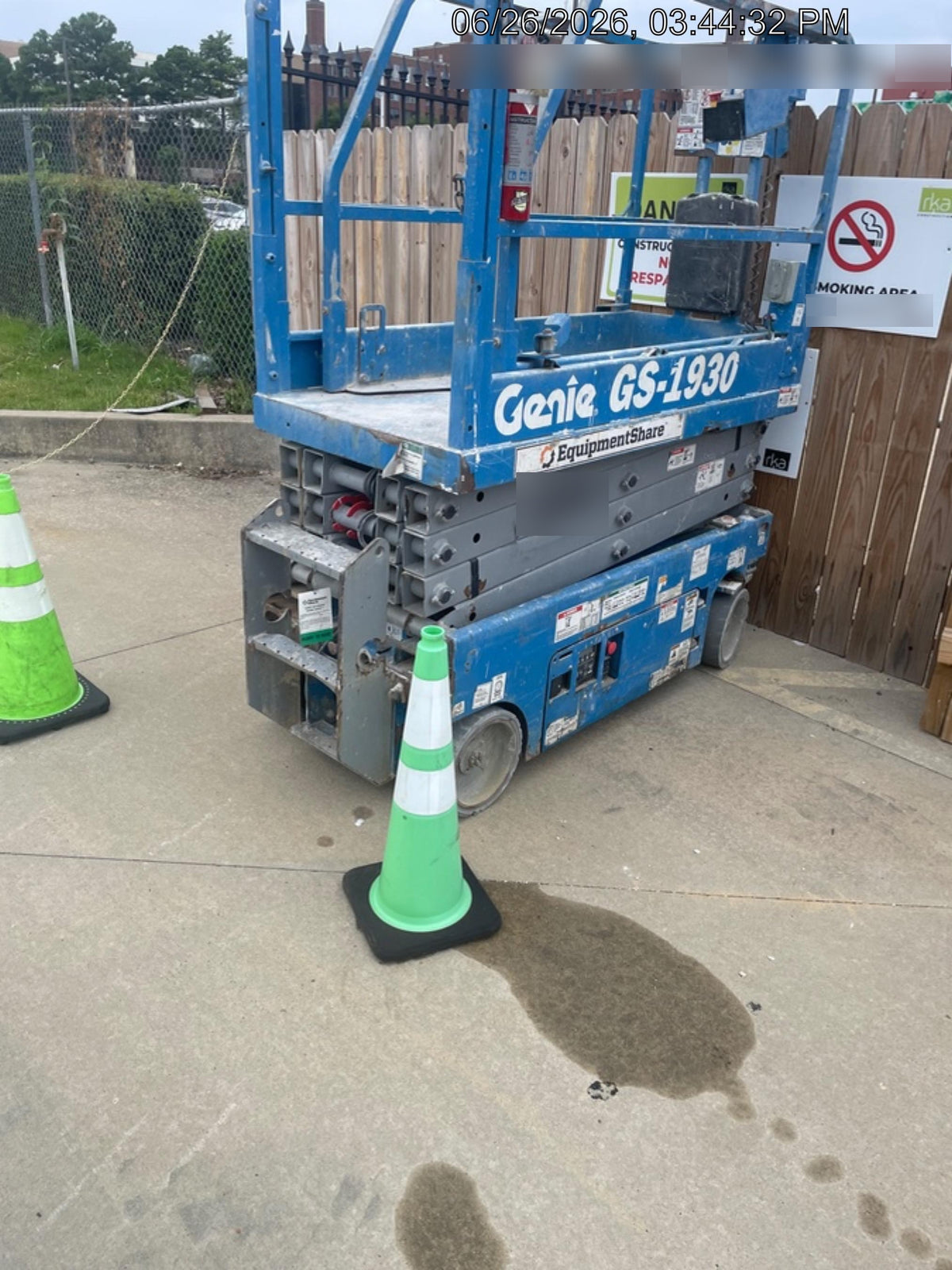 2018 Genie GS-1930 Genie GS-1930 Scissor Lift w/Standard Options