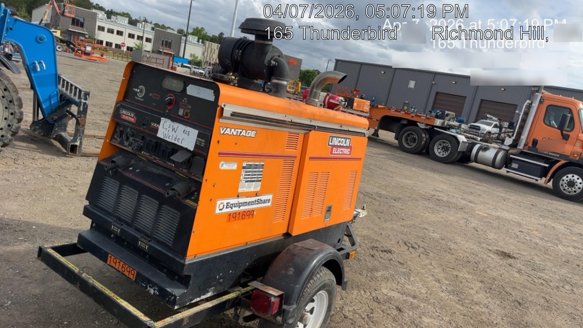 2021 Lincoln Electric Vantage 549X Ready Pak 3, ORANGE (includes trailer, cable rack, fender light kit)