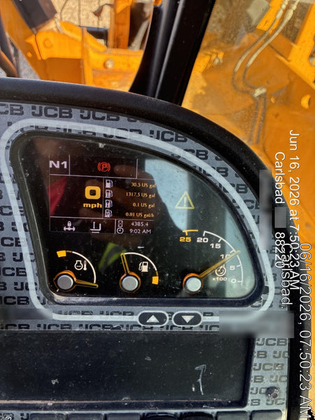 2019 JCB 510-56 Open ROPS, 74 HP, Solid Tires, Worklights, Beacon, Aux Hydraulics, Lifting Eye w/60" Carriage/60" Forks