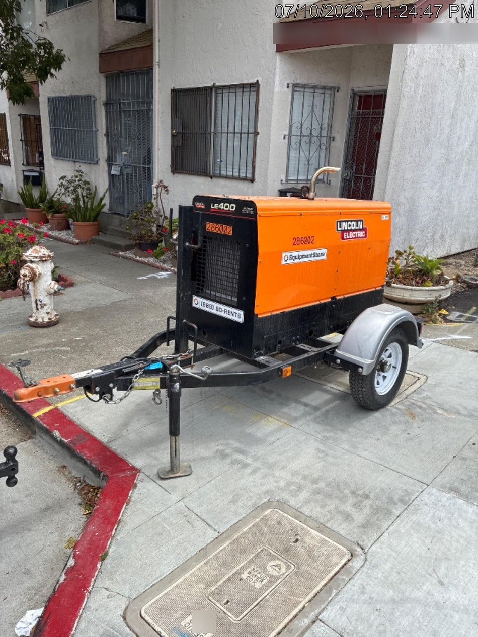 2022 Lincoln Electric LE400 Kubota V1505, Trlr, Cable Rack, Light Kit, ES Decals, T3