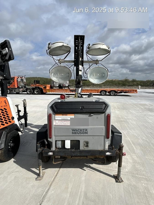 2019 Wacker Neuson LTV6L-MH Mobile Light Tower w/Fuel Level Sensor Installed