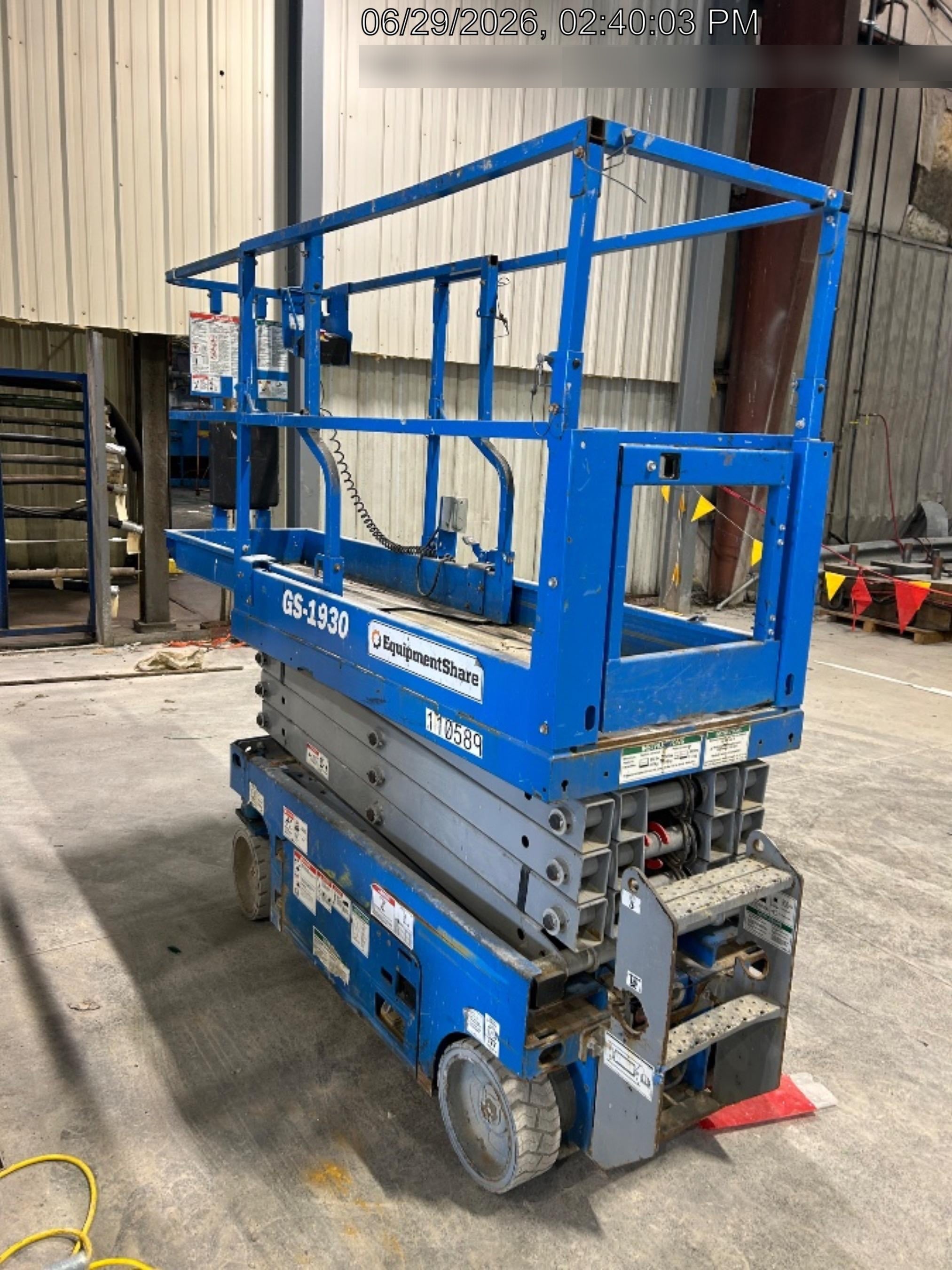2020 Genie GS-1930 Solid Non Marking Tires, Beacon, Folding rails with half height swing gate