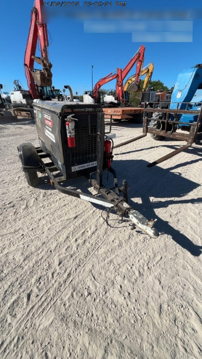 2019 Lincoln Electric Vantage 322 Welder Ready-Pak 3, Two wheel trailer, Fender and Light kit, Cable Rack