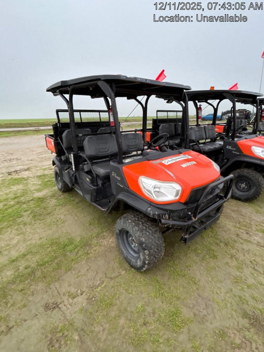 2022 Kubota RTV-X1140W-H Plastic Canopy, Windshield Acrylic Clear, LED Strobe Light, Wire Harness Kit, Back up Alarm