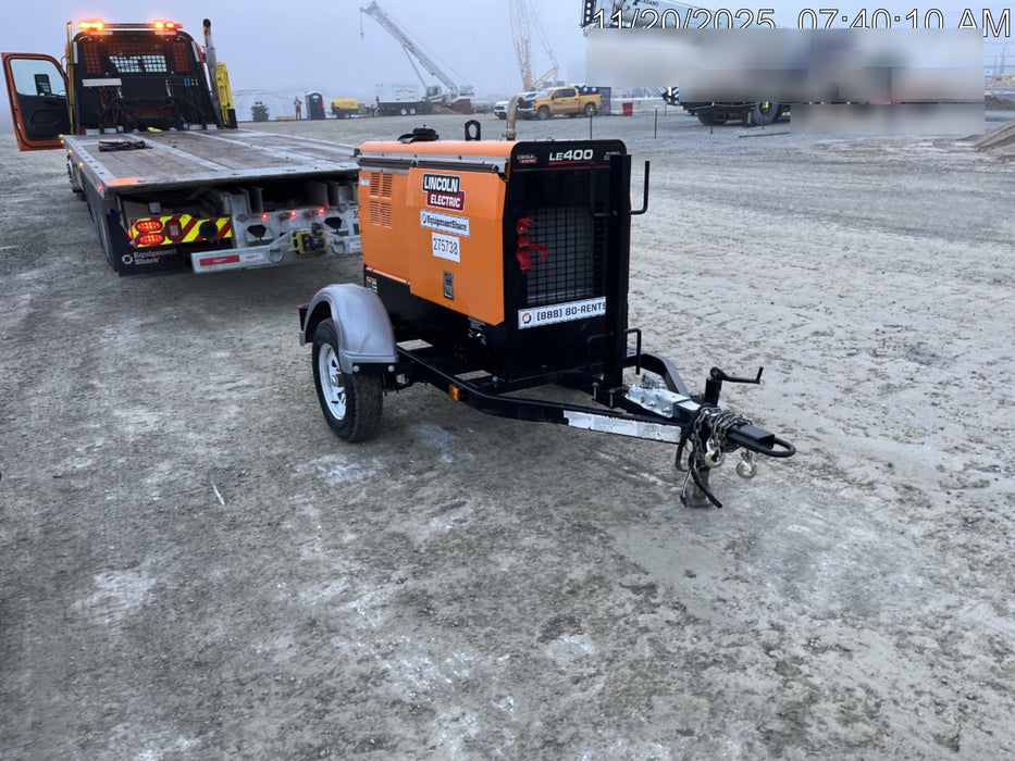 2022 Lincoln Electric LE400 Kubota V1505, Trlr, Cable Rack, Light Kit, ES Decals, T3