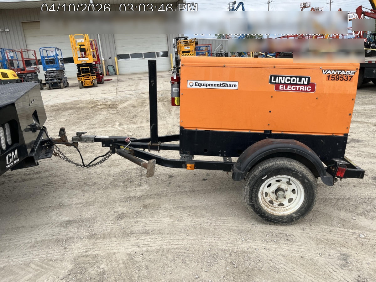 2021 Lincoln Electric Vantage 322 Vantage 322 Ready Pak 3 w/ Decals, ORANGE (includes trailer, cable rack, fender light kit) NO Telematics