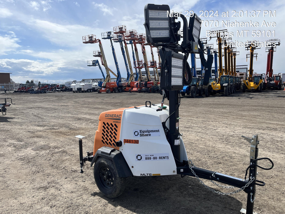 2023 Generac MLT2 Diesel, Flex Switch 120V Input, Powerzone Controller, (4) 320W LED Lights, 4kW Generator, 39.9 Gal Fuel Tank, 2" Ball, T3