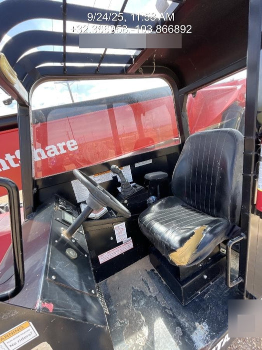 2020 Manitou MTA10055 Canopy, LED Work Lights, Solid Tires, Lift Hook, Beacon, Auxiliary Hydraulics w/66" Carriage and 60" Forks