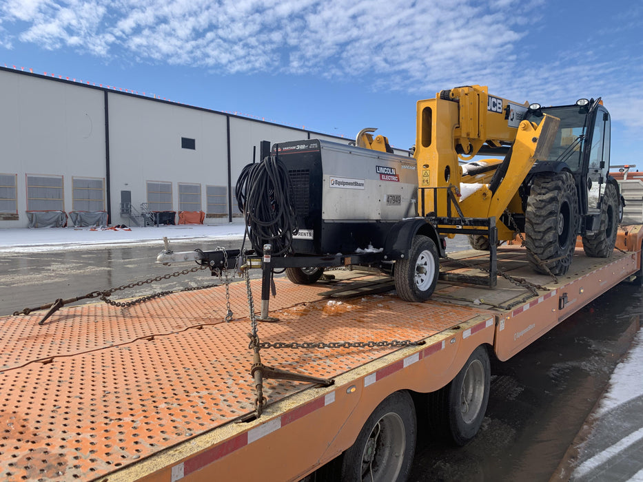 2019 Lincoln Electric Vantage 322 Ready-Pak 3, Two Wheel Trailer, Fender and Light Kit, Cable Rack