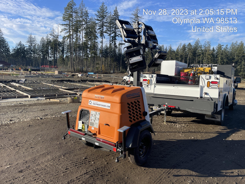 2023 Generac MLT2 Diesel, Flex Switch 120V Input, Powerzone Controller, (4) 320W LED Lights, 4kW Generator, 39.9 Gal Fuel Tank, 2" Ball, T3