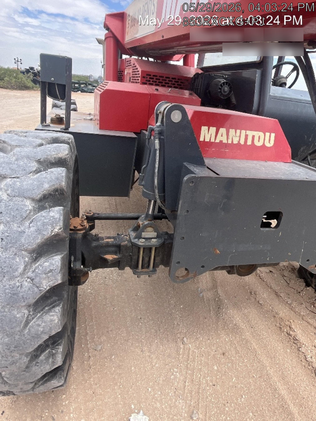 2018 Manitou MTA8044 MTA 8044 - 74 HP T4, Canopy, Worklights/Strobe, Beacon, 66" Carriage, 48" Forks, Solid Tires, Lift Hook, Aux Hydraulics