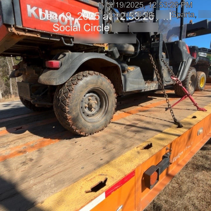 Kubota RTV-X1140W-H 4WD utility cart -LED strobe -Windshield tempered glass -Plastic canopy -Wire harness kit -Backup alarm